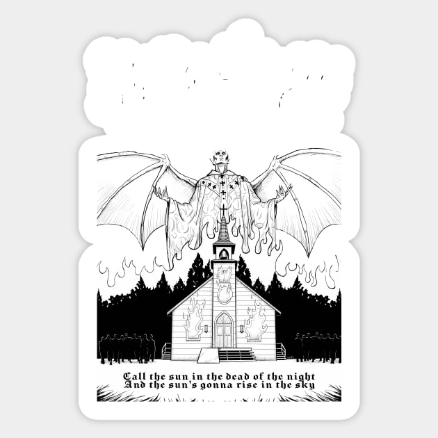 Midnight Mass Metal Sticker by DugMcFug